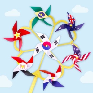 미술샘 만국기 바람개비 1199444