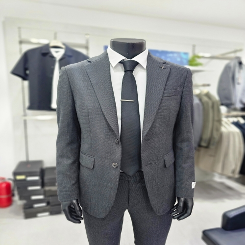 지이크 차콜그레이 울혼방 투톤 조직 레귤러핏 정장F2331GYC_BP