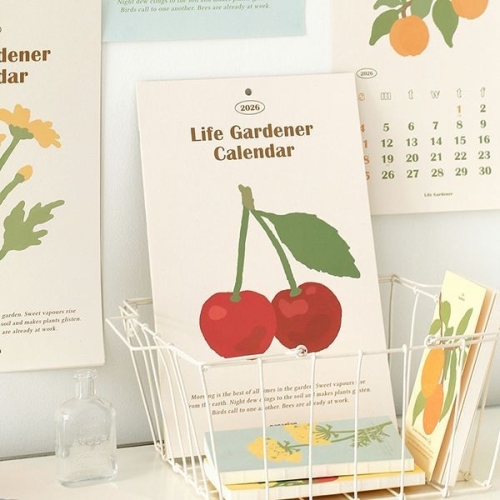 페이퍼리안  2026 라이프가드너 월 캘린더