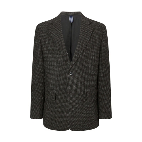 헤지스 남성 차콜그레이 트위드 울 자켓 HZJA5D416