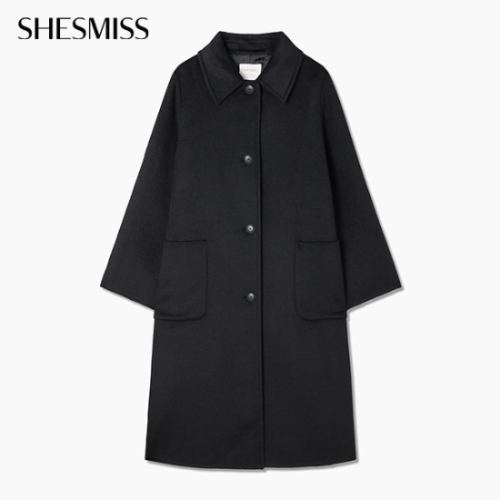 쉬즈미스 여성 오버사이즈 빅 포켓 롱 코트 SWHCTP43010