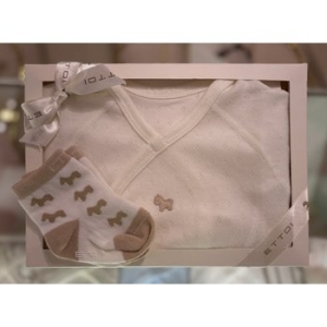 모모 에뜨와 임신출산선물 배내가운X양말세트 07S117101S2