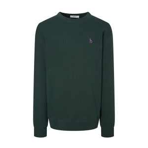 헤지스 그린 짜임 면 맨투맨티셔츠 WHTS4D446E3