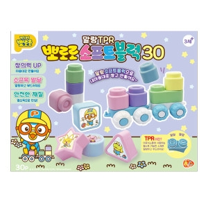 비앤씨  말랑TPR 뽀로로 소프트 블럭30
