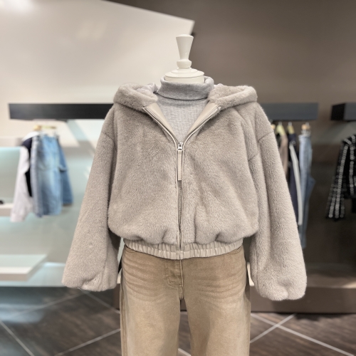 보브 신세틱 밍크후드점퍼 7155475001