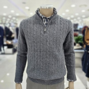 트레몰로 모캐시혼방 반집업니트TRH BH5W 9291_US