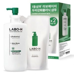 라보에이치 프로바이오틱스 두피강화 샴푸 610ml+ 리필 400ml