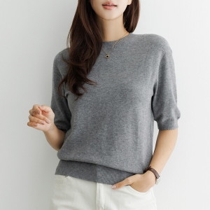 데드라 데리온울반팔니트 KNE4013_YC