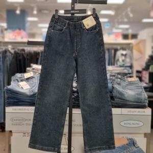 뱅뱅 HC21 여성밴딩기모와이드크롭청바지 NQL763 S41363908