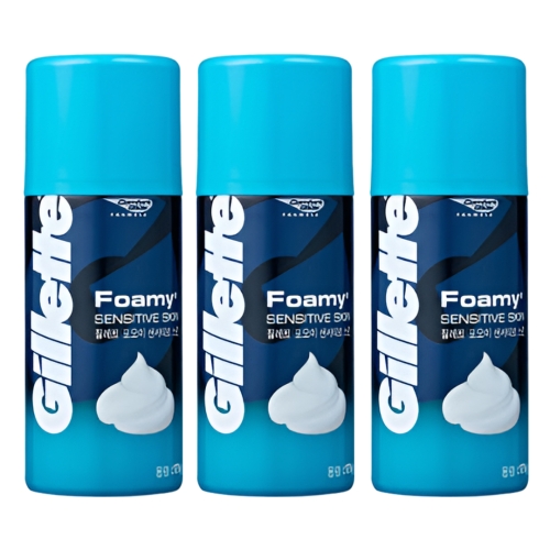 질레트 포오미 센서티브 스킨 쉐이빙 폼 175g