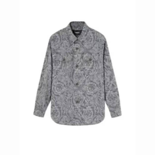 베르사체 Barocco Jacquard Gabardine Overshirt 1008738 1A113792BO70 2BO70