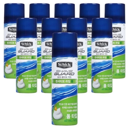 쉬크 쉐이브가드 센서티브 라임폼 60ml