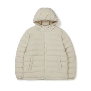 스노우피크 APPAREL 라이트 후드 경량 구스 다운 자켓 S24WUTDJ12 Light Beige