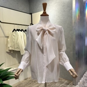 Ab.f.z 플리츠 스트랩 단추 블라우스 AOA1HB32A