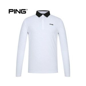 핑  남성 자가드 조직 카라 긴팔 티셔츠 1420243