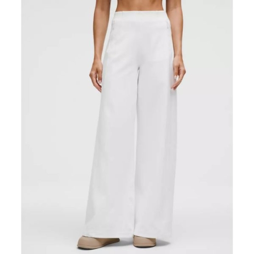 룰루레몬 디파인 하이-라이즈 와이드-레그 바지 팬츠 루온 화이트 1757479