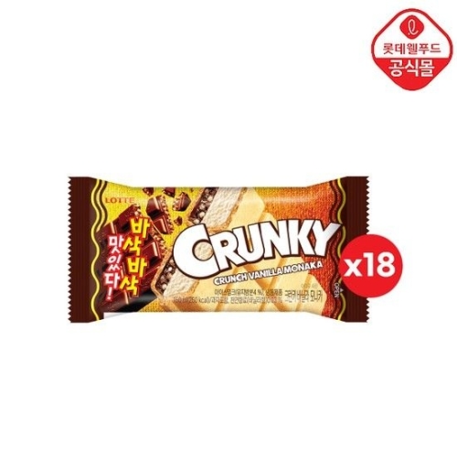 롯데제과  바삭바삭 크런키 모나카 150ml