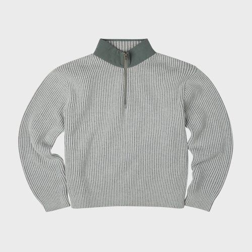 인디안 BRUNO BAFFI 에리 배색 집업 하프터틀._MNUBHYWA311