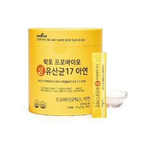 메디트리 락토프로바이오 생유산균17 아연 2g 60포