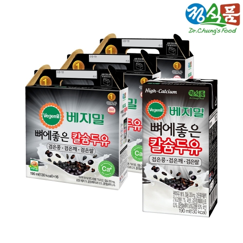 정식품 베지밀 뼈에 좋은 칼슘두유 검은콩 검은깨 검은쌀 190ml
