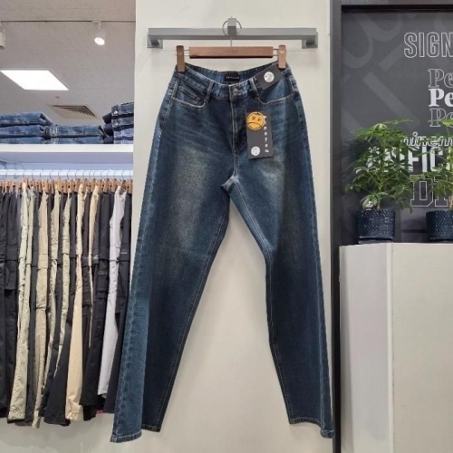 리트머스 HC12 기모 세미와이드 데님 팬츠 기모 세미와이드 데님 팬츠 LP9DU966-076