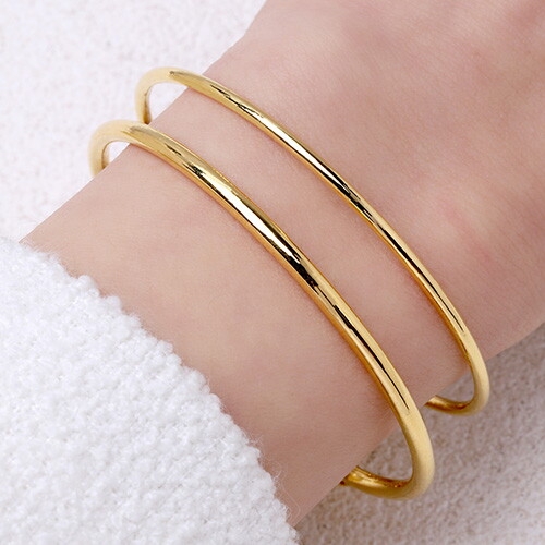 혼골드모아 골드모아 순금 심플 뱅글 팔찌 7.5g