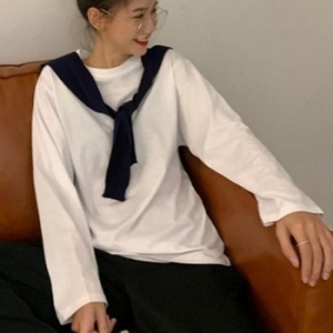 스탠다드 4계절 데일리용여자 심플 와이드핏 장팔티 WFJT8PS