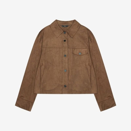 SI 스웨이드 카라 자켓 셔츠 SHL1248XBB