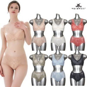 마담엘레강스 1차 빅사이즈 보정 노와이어 브라 팬티 12종_75A-100B