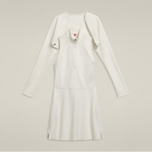 윌슨 긴팔티 JQS W243102TOP91-GYC 여성 타이브레이커 컨버터블 원피스