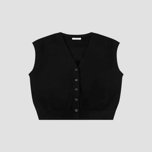 쉬즈미스 여성 브이넥 버튼업 니트 베스트 SSKVTO32510