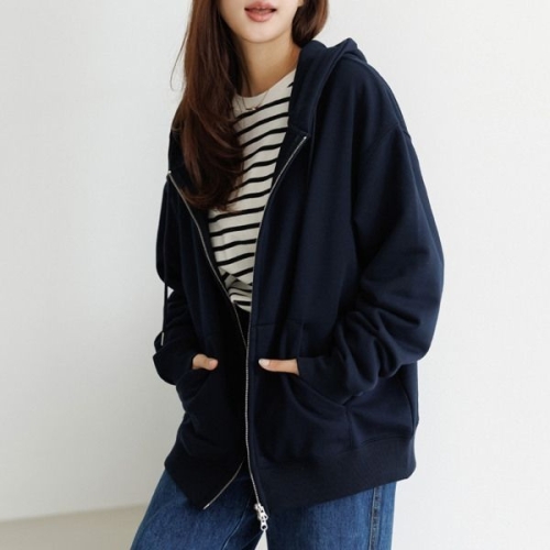 데드라 100size 투웨이베이직후드집업 OUE5013_DC