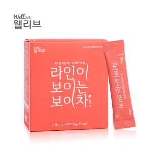  정은헬스케어 라인이 보이는 보이차 1g 30포 [1개]