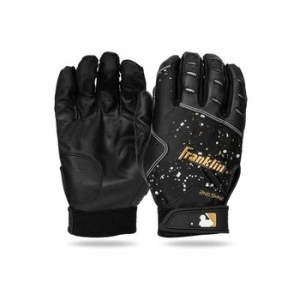 프랭클린  야구 배팅장갑 블랙 골드 WFK4PZW