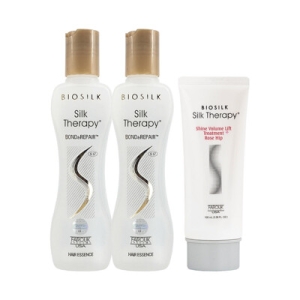 실크테라피 본드 앤 리페어 에센스 130ml 2개+샤인 트리트먼트 로즈힙 100ml 3종세트