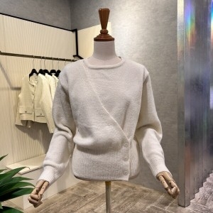 Ab.f.z AOA1HW35A_랩 스타일 단추 니트