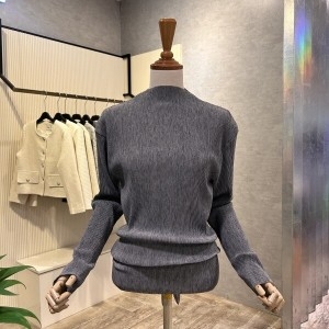 Ab.f.z 여성 플리츠 백 스트랩 티셔츠 AOA1HK33A