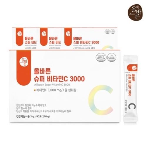 올바른 슈퍼 비타민C 3000 3g 90포