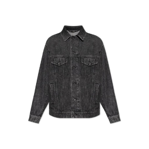 돌체앤가바나 DG 로고 플라크 버튼 데님 재킷 G9NL5DG8LL7 S9001 T