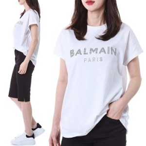 발망 명품 시그니처 스터드 로고 여성 반팔티셔츠YF1EF010 BB03 GAB