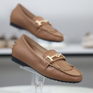 바이로쏘 가죽 프린지 비트 장식 플랫굽 단화 1.5cm 로퍼 BY 25F12697CD3