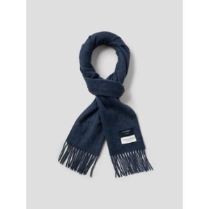 엘진 LANSMERE JOHNSTONS OF 캐시미어 솔리드 컬러 머플러 네이비 LA6184JE3R
