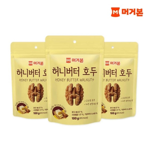 머거본  허니버터 호두 100g
