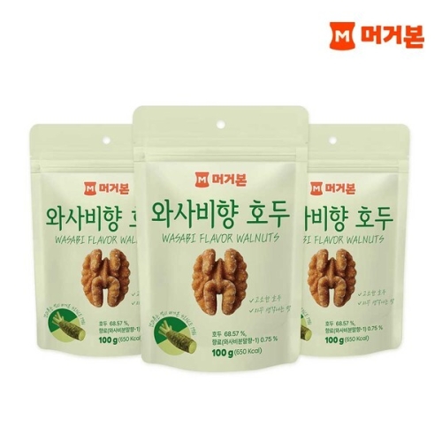 머거본  와사비향 호두 100g