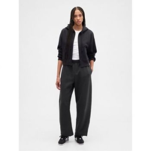 GAP 우먼 풀온 Barrel 스웨트팬츠 블랙 문리스 나이트 10991942