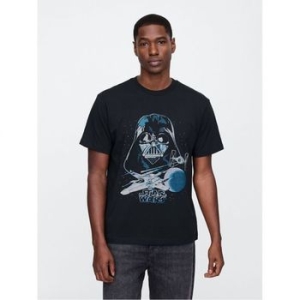 GAP 스타워즈 에브리데이 소프트 릴렉스드 그래픽 티셔츠 블랙 문리스 나이트 10990672
