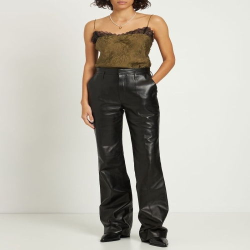 사틴 더가먼츠 B0060336718 TOULOUSE 실크 레이스 탑