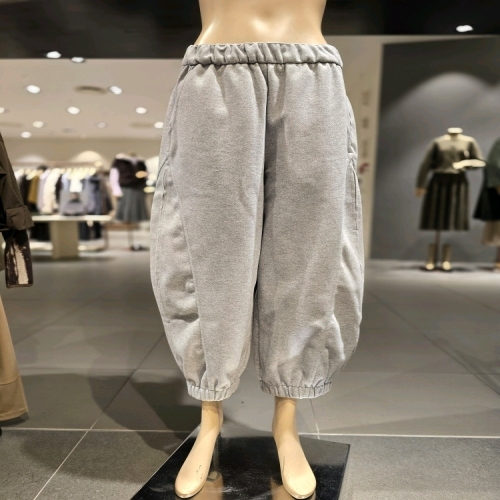 보니스팍스 B1G42JSL080 밑단 밴딩 와이드 배기 팬츠