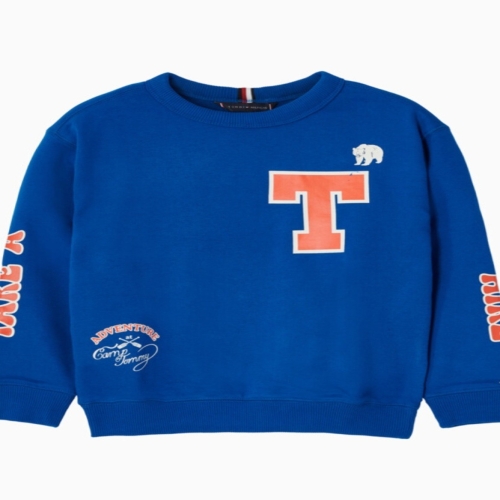 타미힐피거칠드런 6 캠프 그래픽 스웨트 티셔츠2종 T42F7KKO500BT1 TOMMYHILFIGER 3T16 공용