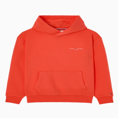타미힐피거칠드런 6 베이직 미니 후드 티셔츠 T42F7KKO600BT1 TOMMYHILFIGER 08 16 공용